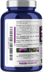 NusaPure Milk Thistle Capsules, 550 mg, 120 Veg Capsules (Non-GMO, Vegan)