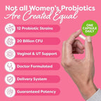 Probulin Womens Probiotic - Vaginal, UT, Gut & Immune Health with Lactobacillus Reuteri - 20 Billion CFU, 12 Probiotic Strains & Prebiotics - 30 Vegan, Gluten Free Capsules for Whole-Body Wellness