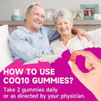 Sugar-Free CoQ10 Gummies 250mg, Plus Omega-3, Vitamin B3 & Zinc, Magnesium - High Absorption Coenzyme Q10 Supplements for Heart Health, Cellular Energy, & Antioxidant Support, 60 Count