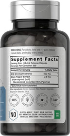 Horbäach DIM Supplement | 200mg | 200 Capsules | Diindolylmethane with Black Pepper Extract | Non-GMO, Gluten Free Formula