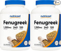 Nutricost Fenugreek Seed 1350mg, 240 Capsules - Gluten Free, Non-GMO, 675mg Per Capsule (Pack of 2)