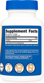 Nutricost Lycopene (20mg) 60 Softgels - Gluten Free, Non-GMO