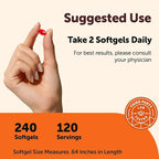 Micro Ingredients CoQ10 200mg Per Serving, 240 Softgels | Made with Coconut MCT Oil | Coenzyme Q10 (Ubiquinone) | Non-GMO