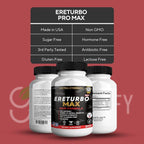 Ereturbo Max Pro Extra Strength, Organic Maca Root Supplement, 60 Capsules, 30-Day Supply, Herbal Benefits (1)