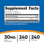 Nutricost Zinc Picolinate 30mg, 240 Capsules - Gluten Free and Non-GMO