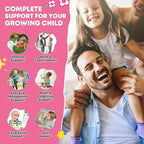 Kids Multivitamin Gummies with Omega-3 (Dha+Epa), Methylated B12 & Folate, B6, B2 & Elderberry, Vitamin D3, C, A, E, Zinc, Postbiotics, Choline | for Brain, Eye & Immune, Clean, Sugar Free, 60 Cts