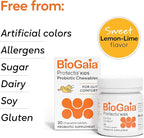 BioGaia Protectis Kids | Probiotic for Ages 3+ | Eases Occasional Digestive Issues & Promotes Regularity | Allergen, Dairy, Soy & Gluten Free | Backed by 30 Years of Research | 30 Day Supply
