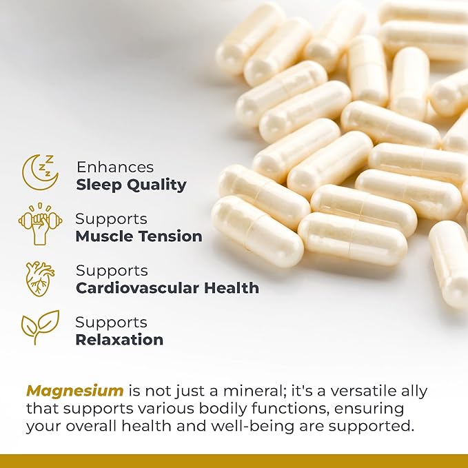 Premier Research Labs Magnesium Glycinate Supplement - Pure Magnesium, High Absorption, Supports Sleep Quality, Chelated, Vegan, Third Party Tested, Premier Energy Support - 90 Capsules (Pack of 2)