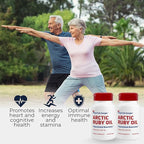 Arctic Ruby Oil - Omega 3 Supplement with Astaxanthin 2mg - Contains Essential Fatty Acids & Antioxidants - Supports Heart, Brain, Eye, Skin, Joint & Immune Health - 60 Softgels (2 Pack)