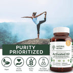 Natural Nutra Full Spectrum Vitamin K2 Supplement, Support Cardiovascular Health, Helps Promotes Bone Health, Support Calcium Metabolism, Liver Function, Improve Dental Health, 75 mcg 60 Capsules