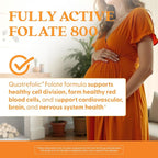 Doctor's Best Folate Supplement 800 mcg for Women & Men - Methylated Folate Capsules 800mcg (5-MTHF), Supports Healthy Fetal Brain Development, Fully Active - 60 Veg Caps