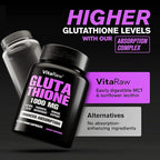 1000mg Glutathione for Immune Support - 100mg Absorption Complex - Reduced Liposomal Glutathione Supplement with Alpha Lipoic Acid - Brain Booster, Glowing Skin, Liver Support (Pack of 2)