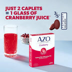 AZO Cranberry Pills for Urinary Tract Health for Women and Men, Adult Cranberry Supplement, Sugar-free, Non-GMO, 50 Caplets