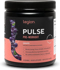 LEGION Pulse Pre Workout - All Natural Nitric Oxide Preworkout Drink to Boost Energy, Creatine Free, Naturally Sweetened, Beta Alanine, Citrulline, Alpha GPC (Grape)