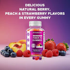 Vitamatic Prebiotic Fiber Gummies for Adults – 7g Fiber per Serving – 60 Pectin-Based Gummies Extra Strength, Zero Sugar Added – Supports Digestive Health & Regularity – Non-GMO, Vegan, Gluten-Free