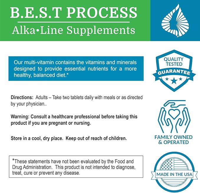 SuperV (2 Pack) Best Process AlkaIine — Energizing & Detoxifying Multivitamin — Vitamins & Minerals with Digestive Enzymes, Superfoods and Herbs