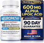 Neuropathy Nerve Support Supplement with 600 mg Pure Alpha Lipoic Acid - Maximum Strength Formula for Fingers, Hands, Toes, & Feet - 120 Capsules
