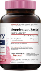 Bonawell Tart Cherry Capsule, 500mg Extract Per Capsule, Made from Montmorency Tart Cherries, Powerful Uric Acid Cleanse, Antioxidant Support, 8 Month Supply, 240 Capsules