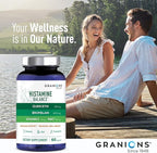 Granions Histamine Balance Complex - Quercetin with Bromelain, NAC and Vitamin C - D-Hist Seasonal Histamine Blocker & Immune Support Supplement for Adults and Children - 60 Vegan Capsules
