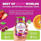 NUTRAMIN Daily Vegan Keto Multivitamin Gummies Non-GMO Natural Vitamin C D + Zinc for Immunity, Plant-Based, Sugar-Free, Nut-Free, Gluten-Free, Biotin, Vitamin A, B, B6, B12 60 Ct, 30 Days (60 Count)