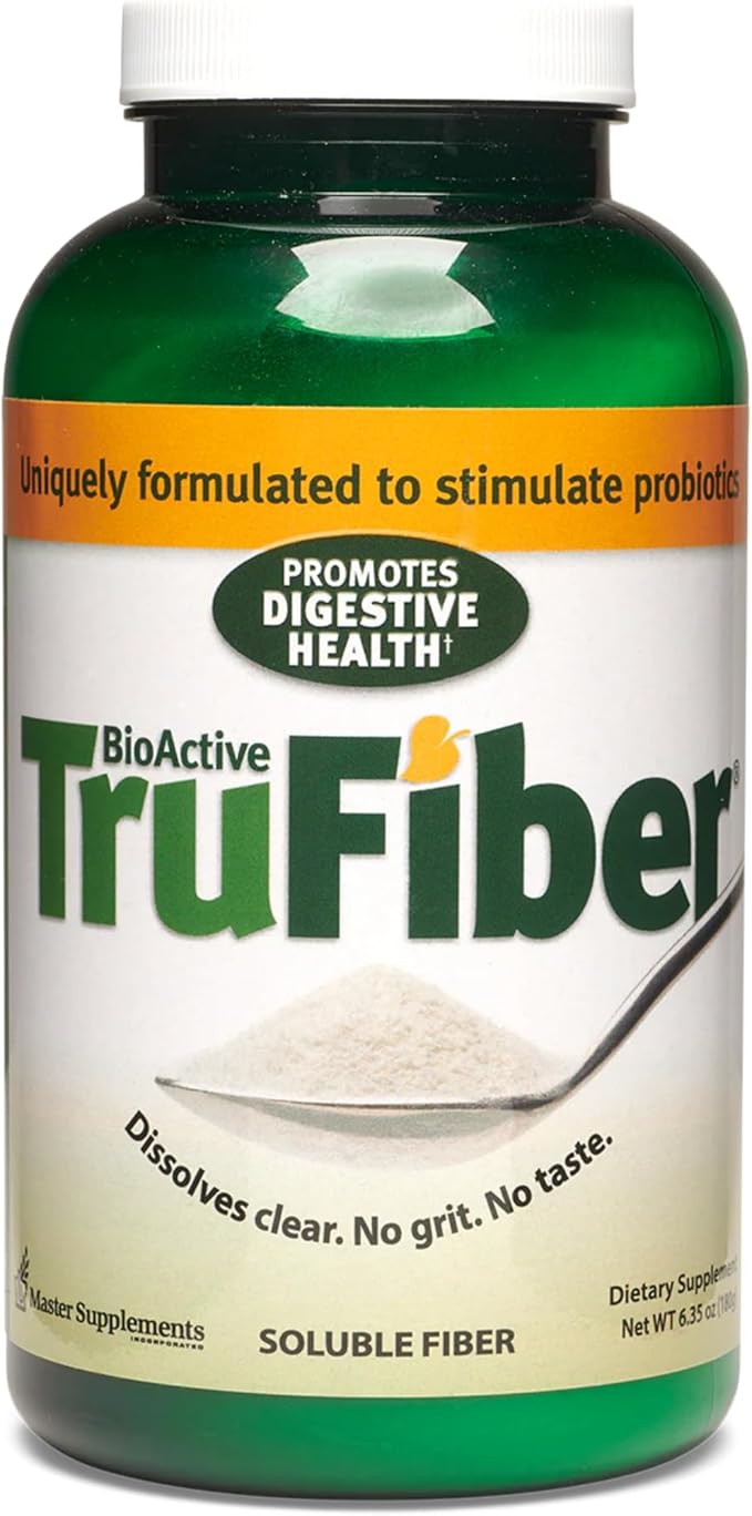 Master Supplements TruFiber - 6.35 oz - Prebiotic Fiber to Help Boost Probiotic Growth - Supports Digestive Health - Vegan, Gluten Free - 50 Servings