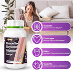 Grape Seed Extract Capsules | High in Antioxidants OPCs & Polyphenols, Immune Defense & Fights Free Radical Damage