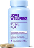 Love Wellness Bye Bye Bloat | Digestive Enzymes | Fast Acting Bloating Relief for Women | Helps Reduce Water Retention & Gas Relief | Supports Digestive Health w/Fenugreek & Dandelion | 45-Day Supply