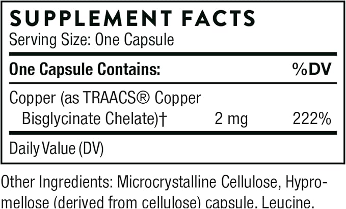 THORNE - Trace Minerals Bundle - Zinc Picolinate and Copper Bisglycinate - Essentials for Wellness - 60 Servings