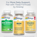 SOLARAY Iron Capsules 50mg - Iron Supplement for Women and Men w/Parsley and Yellow Dock Root, Supports Body's Natural Production of Red Blood Cells, 60-Day Guarantee, 60 Servings