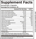 Rynutra Nerve Support Supplement, Capsules for Neuropathy with CoQ10, Turmeric, L-Carnitine, Butcher’s Broom, Alpha Lipoic Acid, Enhance Nerve Calming, Promote Overall Well-Being, 60 Capsules