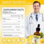 Magnesium L-Threonate Drops: Focus & Memory Booster for Students, High Absorption Liquid Formula