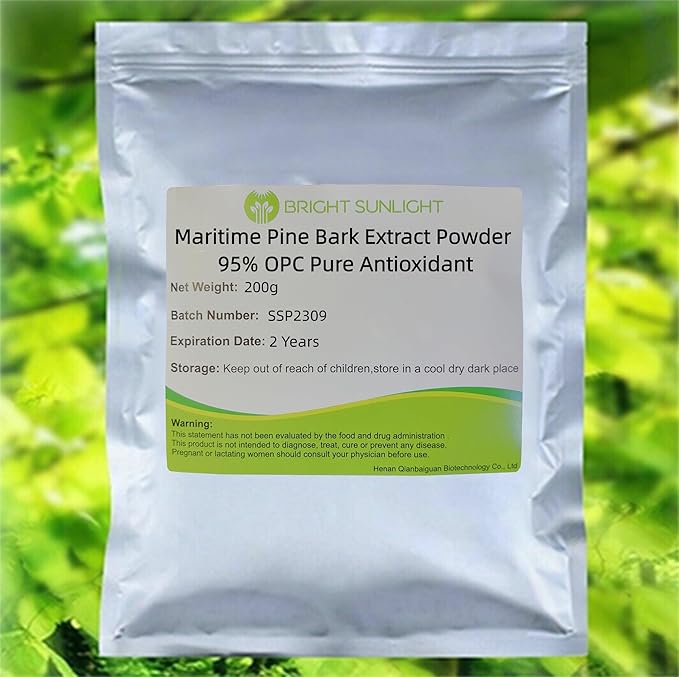 Maritime Pine Bark Extract Powder 95% OPC Pure Antioxidant 200g