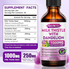 Milk Thistle Liquid Drops - Milk Thistle Supplement with Silymarin, Antioxidant Support, Vegan, Non-GMO, 2 Fl Oz