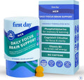 FIRST DAY Men’s Daily Nootropic Brain Supplement Gummies for Focus, Memory & Mental Energy | with Cognizin® Citicoline, Phosphatidylserine & Natural Caffeine | Vegan, Allergen-Free | 30-Day Supply