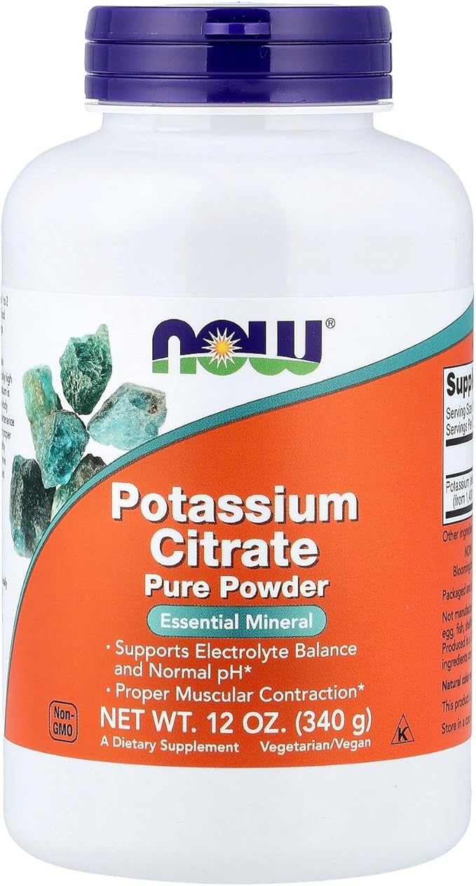 Now Foods Potassium Citrate Powder 12 Ounce, 12.0 Ounce