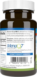 Carlson - Vitamin K2 MK-7 (Menaquinone), 45 mcg, Bone Support, Calcium Bioavailability, K2 Vitamin, Vitamin K-2, 90 Softgels