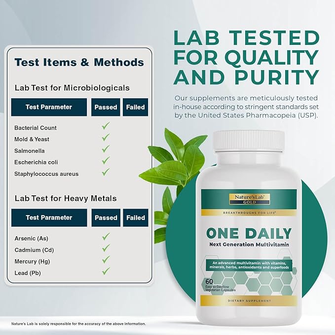 Nature's Lab One Daily Multivitamin Capsules, 60 Count, 120 Count