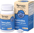 Renzo's Hercules Healthy Growth Calcium Supplement with Vitamin D3, K2 & Aquamin - Vitamins for Kids Height, Ages 2+, Dissolvable, 60 Grape-Flavored Melty Tabs