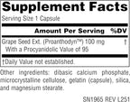 Source Naturals Grape Seed Extract, Proanthodyn, Antioxidant Protection*, 100 mg - 60 Capsules