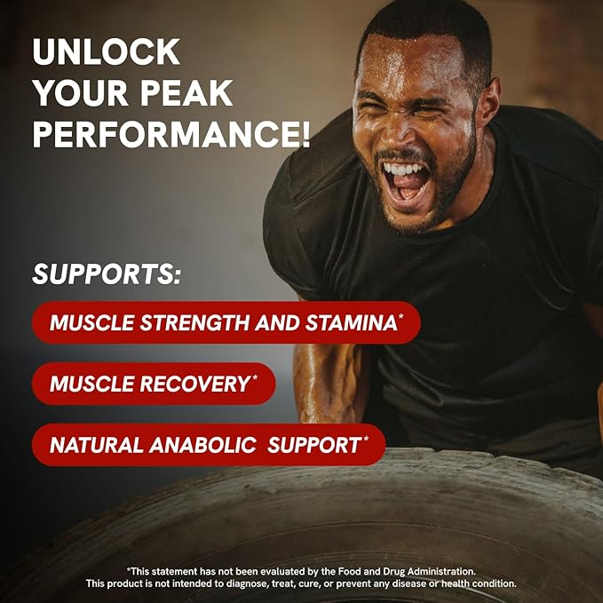 Organic Turkesterone Supplement for Men - Muscle Recovery & Growth with Organic Fadogia Agrestis, Pterostilbene, Ajuga Turkestanica | Complexed Turkesterone Powder | 480 Servings - 4 Packs