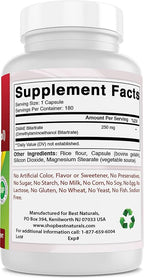 Best Naturals DMAE Supplement 250 mg & Vitamin B1 as Thiamine Mononitrate 100 mg