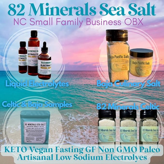 Baja Liquid Electrolytes | Ultra-Concentrated Drops (2 oz) -Natural Organic Non GMO | 100 Servings- Keto Vegan Paleo GLP 1- BAHA Minerals w- Magnesium Potassium (2oz Glass Dropper)