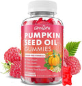 Pumpkin Seed Oil Gummies with Saw Palmetto, Organic Pumpkin Seed Oil Supplement for Hair Growth & Skin Health, High Pure Extract for Women Men, Raspberry Flavor, 60 Count
