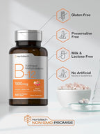 Horbaach Vitamin B12 1000 mcg Sublingual | 400 Fast Dissolve Tablets | Methylcobalamin Supplement for Women and Men | Berry Flavor | Vegan, Non-GMO, and Gluten Free