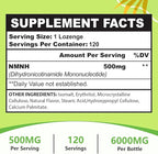 Sublingual NMNH 500mg (240-Day Supply, 500mg per Serving) NMNH(Dihydronicotinamide Mononucleotide)，NAD Supplement for NAD Levels as We Age, for Anti-Aging, Energy, Immunity, Focus - 240 Count