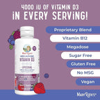 MaryRuth Organics Megadose Vitamin D3 Liposomal | Vitamin D 4000 IU | Ultra Absorption | Immune Support for Adults | Bone Health | VIT D3 | Vegan | Sugar Free | Gluten Free | Non-GMO | 45 Servings