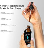 NutraChamps Zeolite Liquid Mineral Drops with Vitamins C, D3 & B12 - Immune Support Clinoptilolite Mineral Supplement for Daily Wellness Support – 60 mL, Berry Flavor