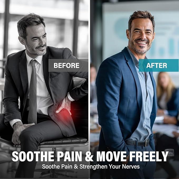 Sciatic Nerve & Discomfort Supplement - Nerve Savior for Neuropathy, 120 Capsules Featuring Alpha Lipoic Acid 300mg & Vitamin B Complex for Targeted Comfort