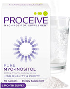 Proceive Myo Inositol Supplement for Women, 4000mg High Strength Myo Inositol for Reproductive Wellness and Pre Conception Support, Vegan Powder Drink Mix, Gluten Free, 30 Packets, Unflavored