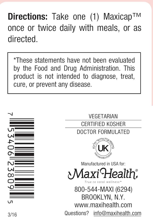 Maxi Health COQ10 100mg Capsules – 100mg Coenzyme Q10 for Heart & Energy Support – Kosher Certified CO Q 10 Supplement – Non-GMO and Gluten-Free Heart Health Supplements - 90 Liquid Capsules